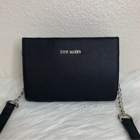 Steve Madden Black Crossbody Wallet Bag - Picture 4 of 12